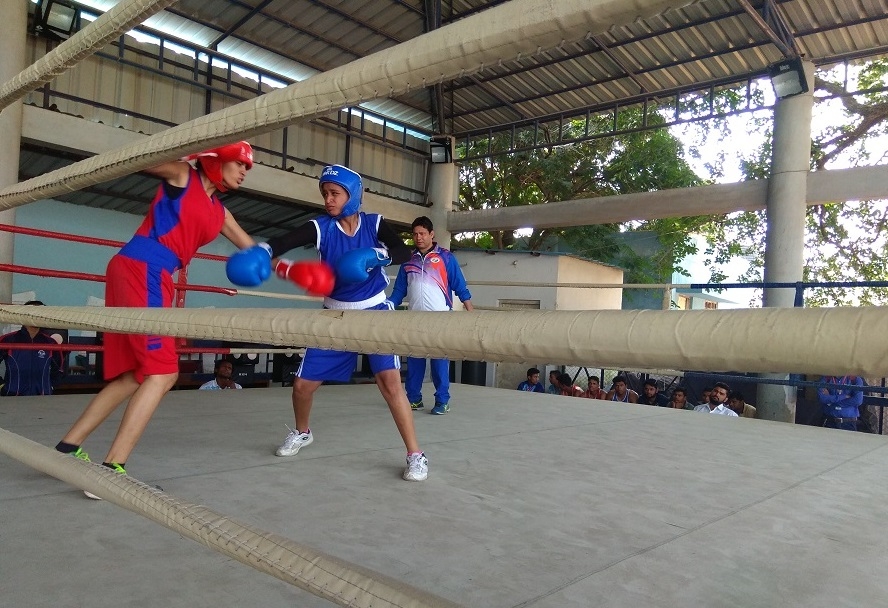 ​State level boxing competition concluded at JNCT, Amrita from Bhopal bagged  the Gold Medal.